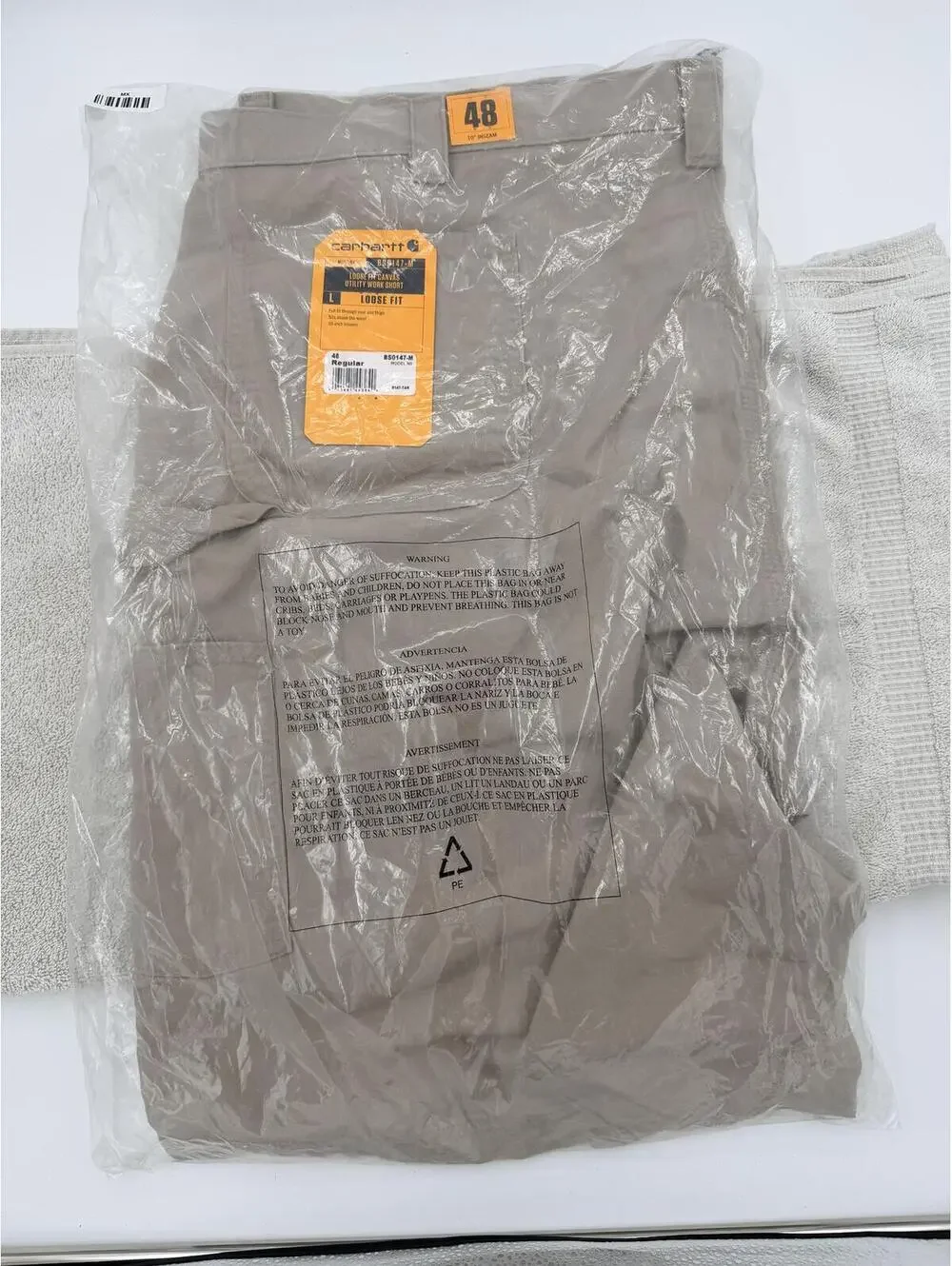 Carhartt Loose Fit Canvas Utility Work Short Men's NEW 48